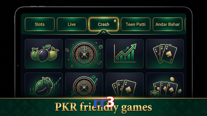 Game list for Rr3 games section